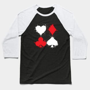 Playing Cards Poker He Spade Club Casino Baseball T-Shirt